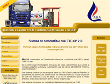 Tablet Screenshot of camionesagas.com